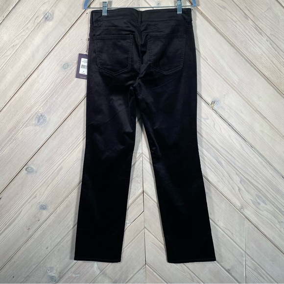 NYDJ  Black Velvet Marilyn Straight Leg Pant - Picture 9 of 14
